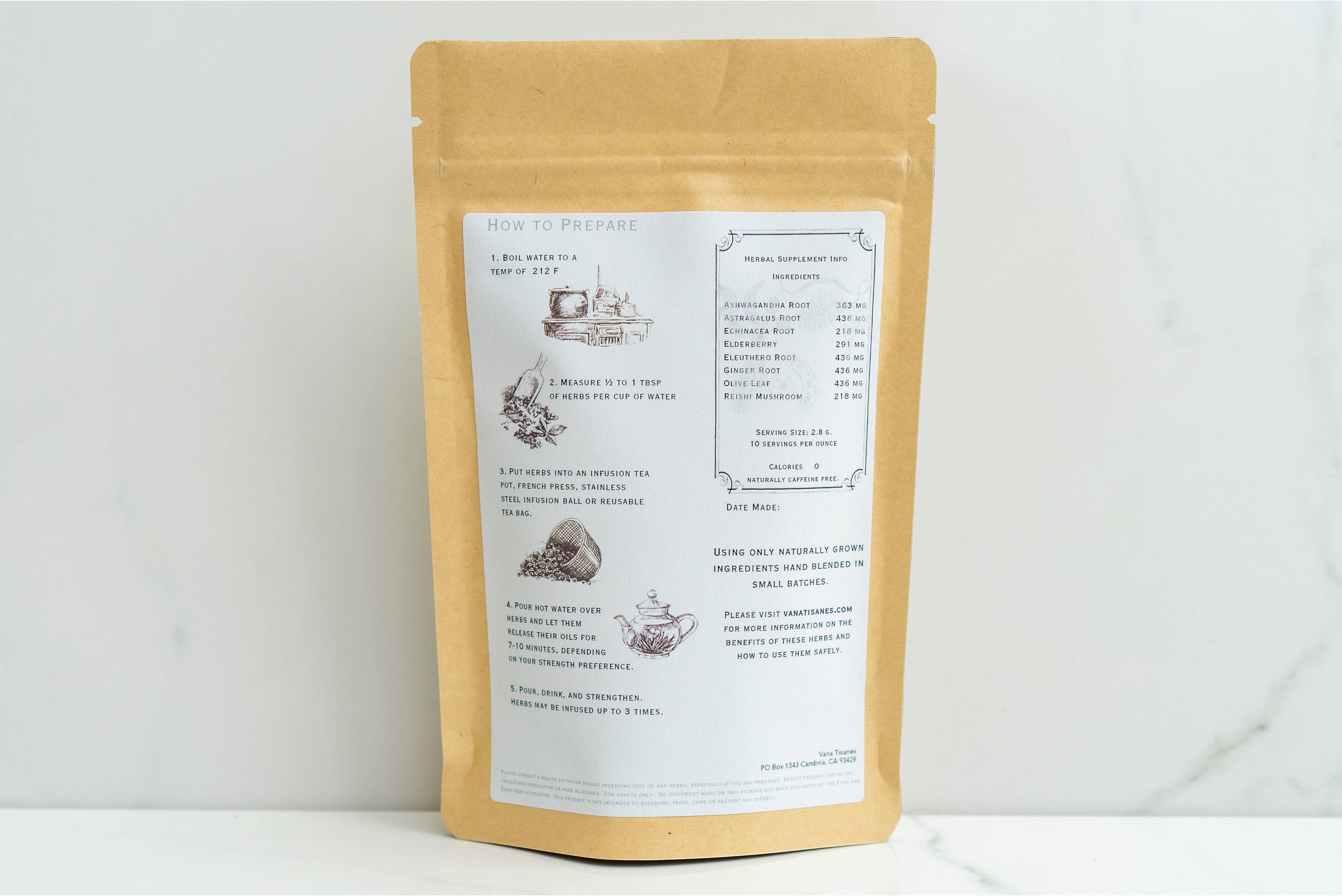 Vana Tisanes - Wholesale Gezondheid/Detox thee - Immune kruidenthee3