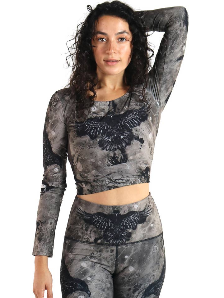 Ballet Barre Long Sleeve in The Raven for wholesale by Yoga Democracy