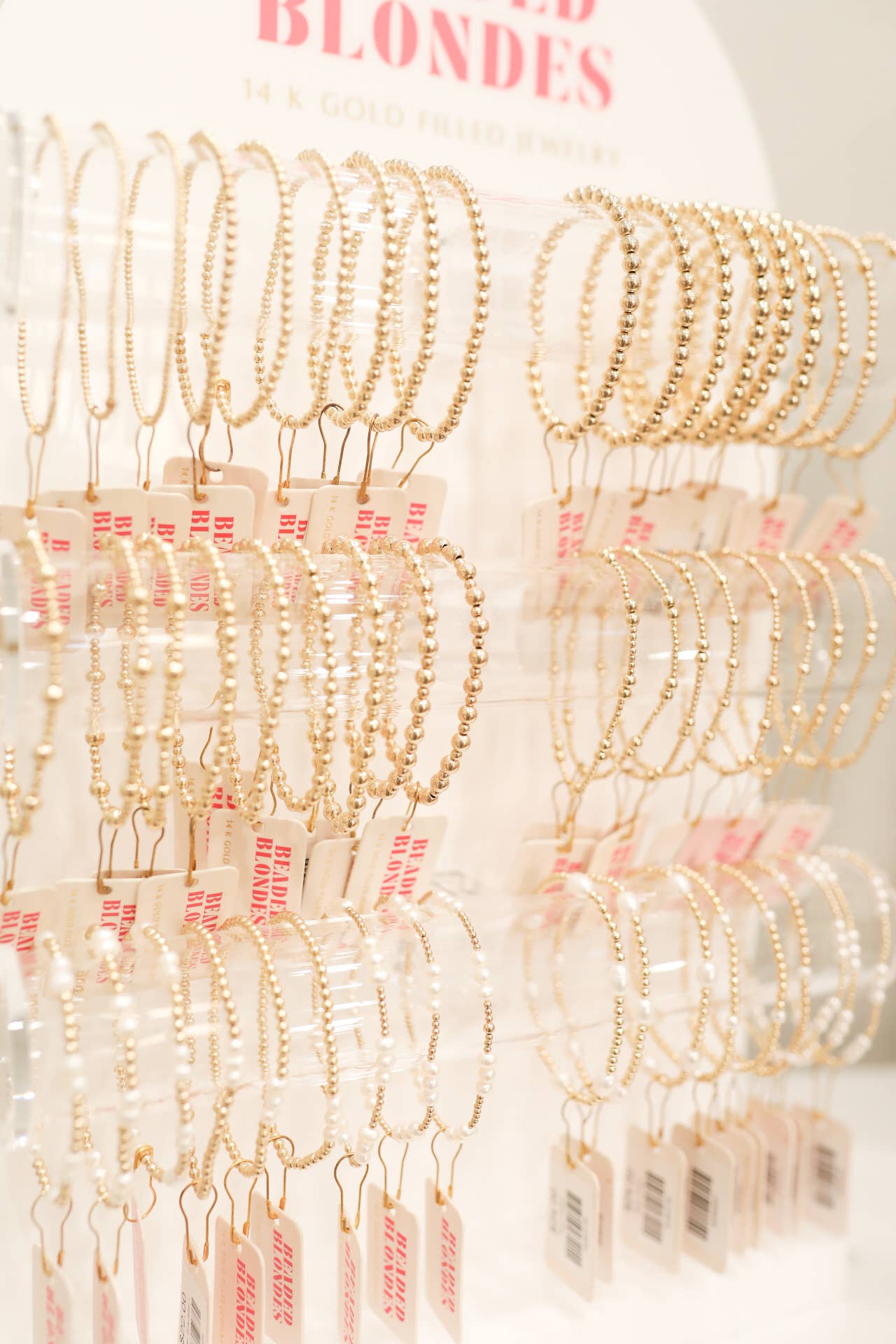 Beaded Blondes - Wholesale Sieradenstandaard en display - 3 Bar Eenzijdige Display2