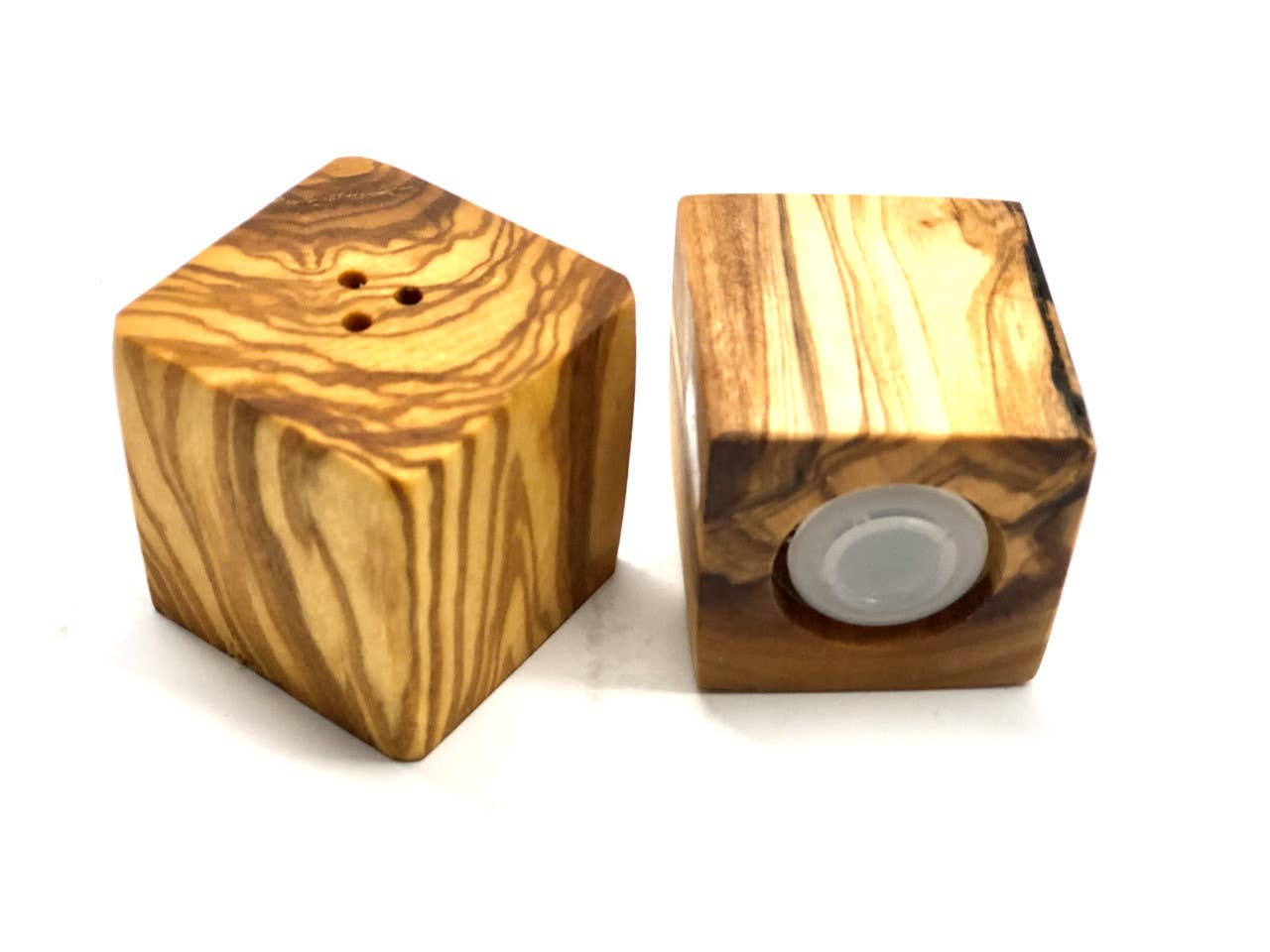 olivenholz-erleben - Wholesale Salt & Pepper Shaker Set - salt shaker DICE, olive wood3