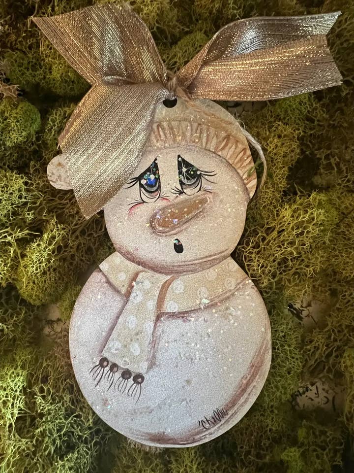 Christmas Ornament: Snowman for wholesale by The Happy Butterfly