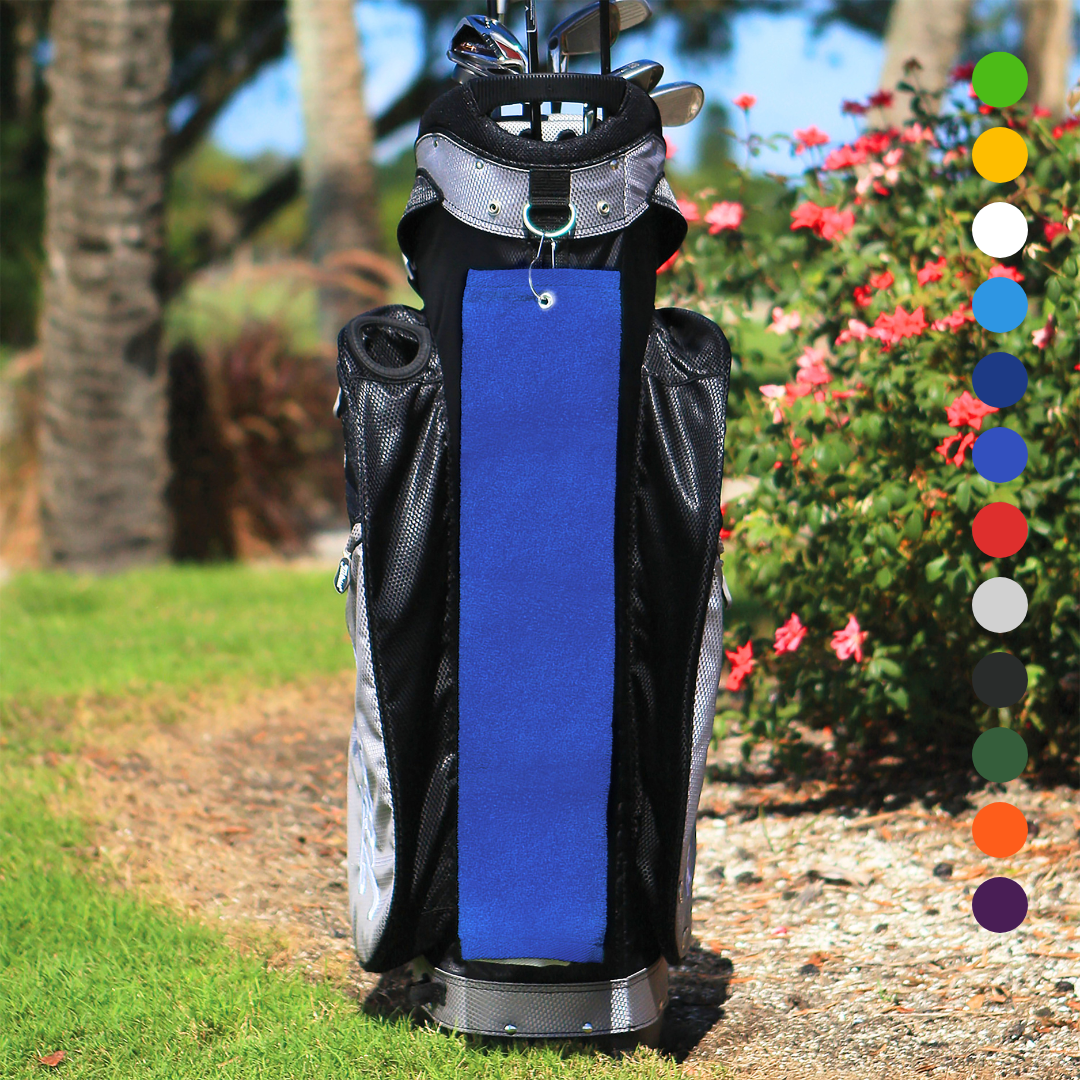 Pro Towels - Wholesale Sports Towel - Tri-Fold Diamond Velour Golf Towel: Grommet & Hook9