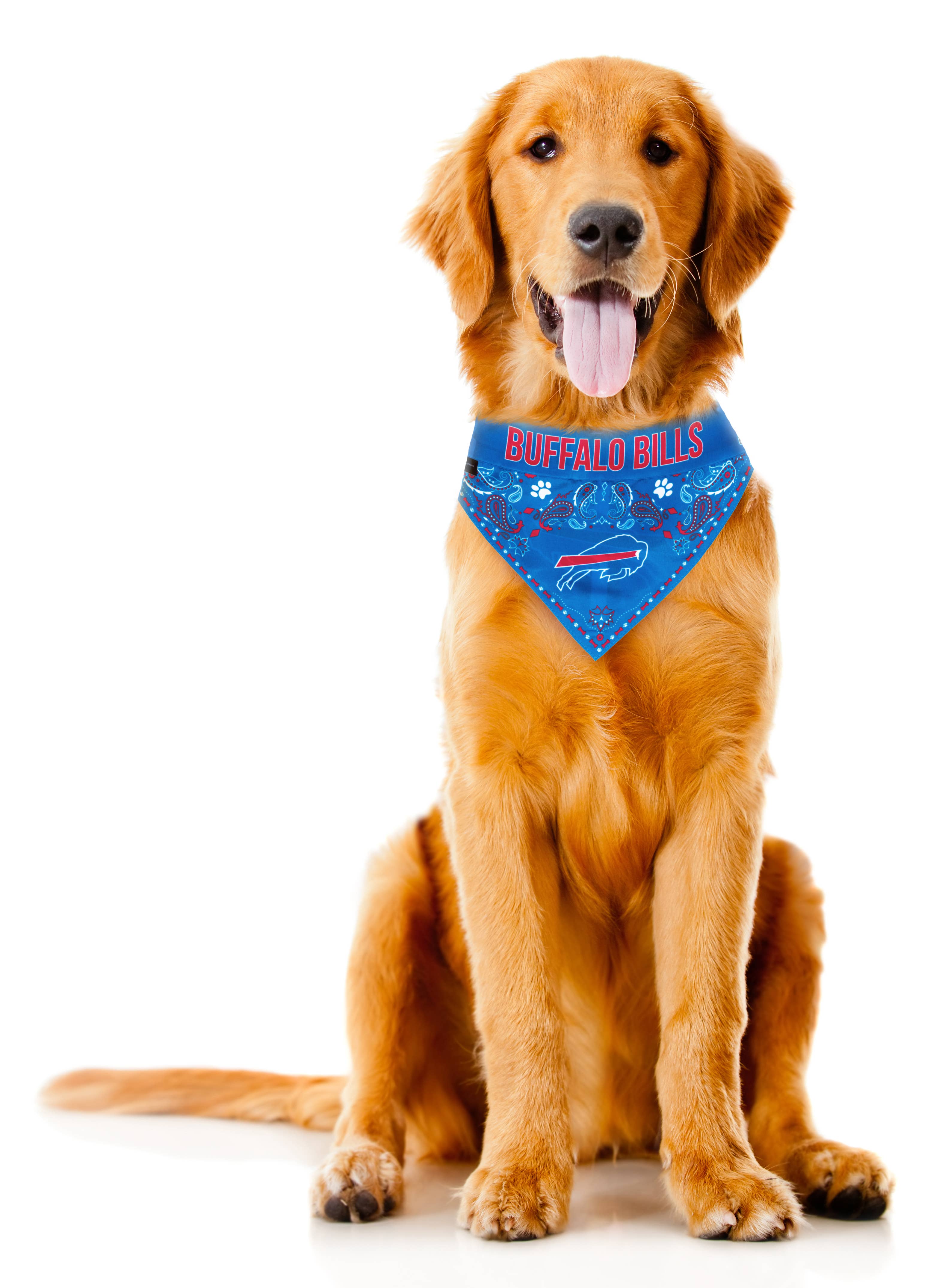 Little Earth Productions - Vente Bandana – chien - Bandana réversible pour animaux de compagnie NFL Buffalo Bills3
