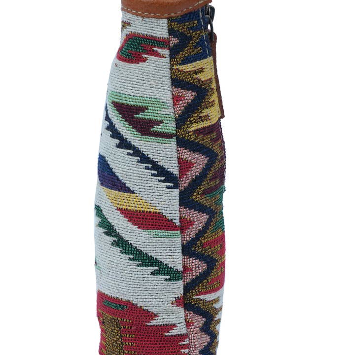 Hopofly Bags – wholesale Beer/wine caddy – Upcycled Canvas & Leather Azo Beer Pint Holder2