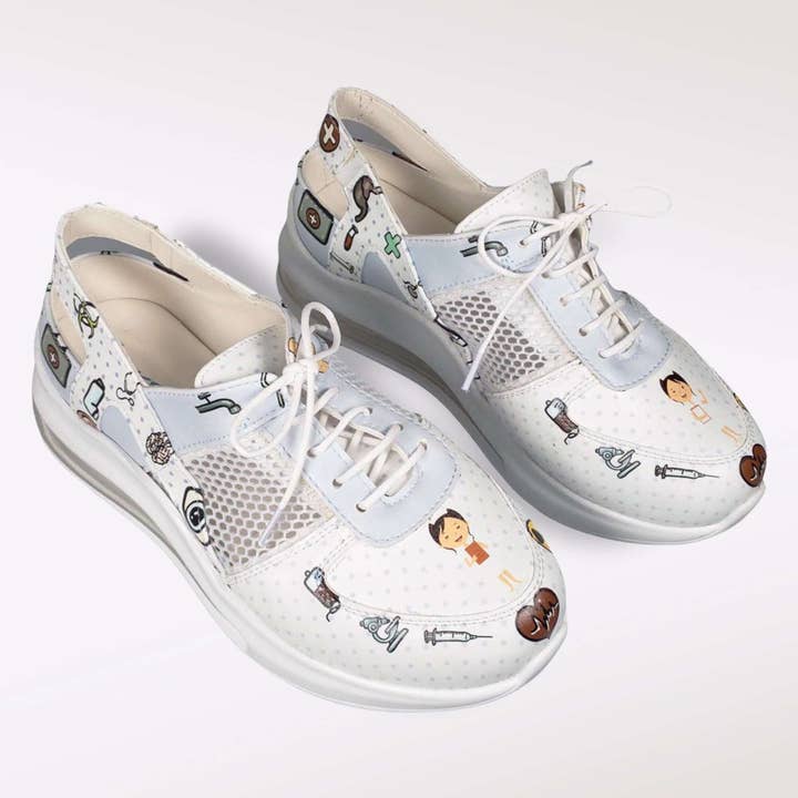 Doctor Nurse Supermax Leather Sneaker Clogs for wholesale by UKS UNITED KNACK SYSTEM LTD