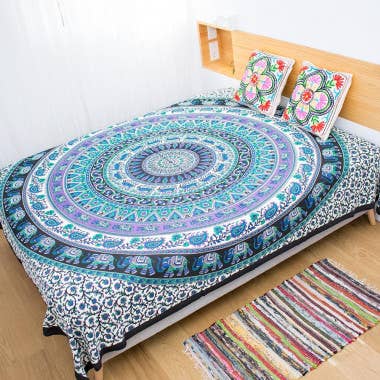 verde Copriletto Mandala Elephant in vendita all'ingrosso su Faire0