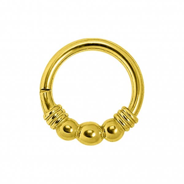Bodywings - Vendita all'ingrosso Orecchini a cerchietto - Anello a sfera in acciaio chirurgico