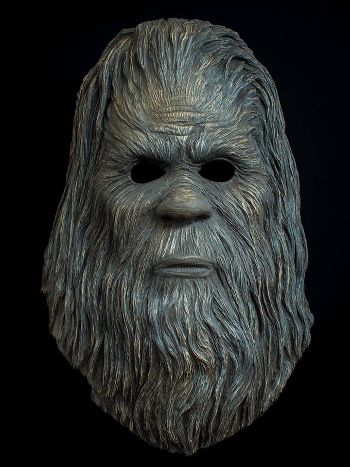 Masque Bigfoot 11 - Impressions d'art de masques - Œuvre 8"x10" pour la vente par Mowbi