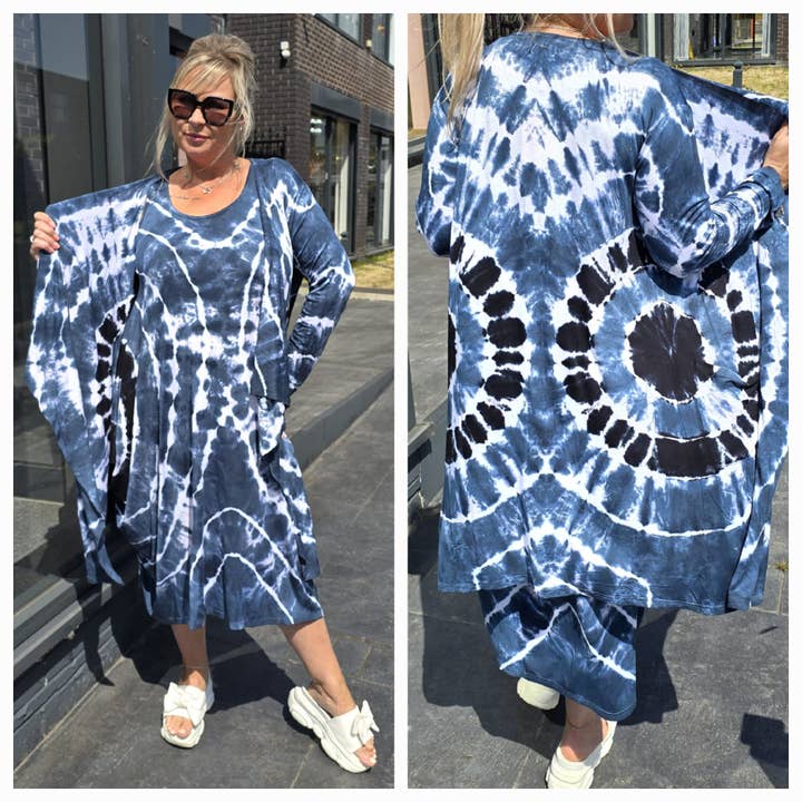 Circlular Tie dye Cardigan for wholesale by Obsession