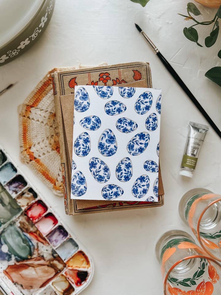 Carte de voeux pour œufs de Pâques pour la vente par MacaelaMade