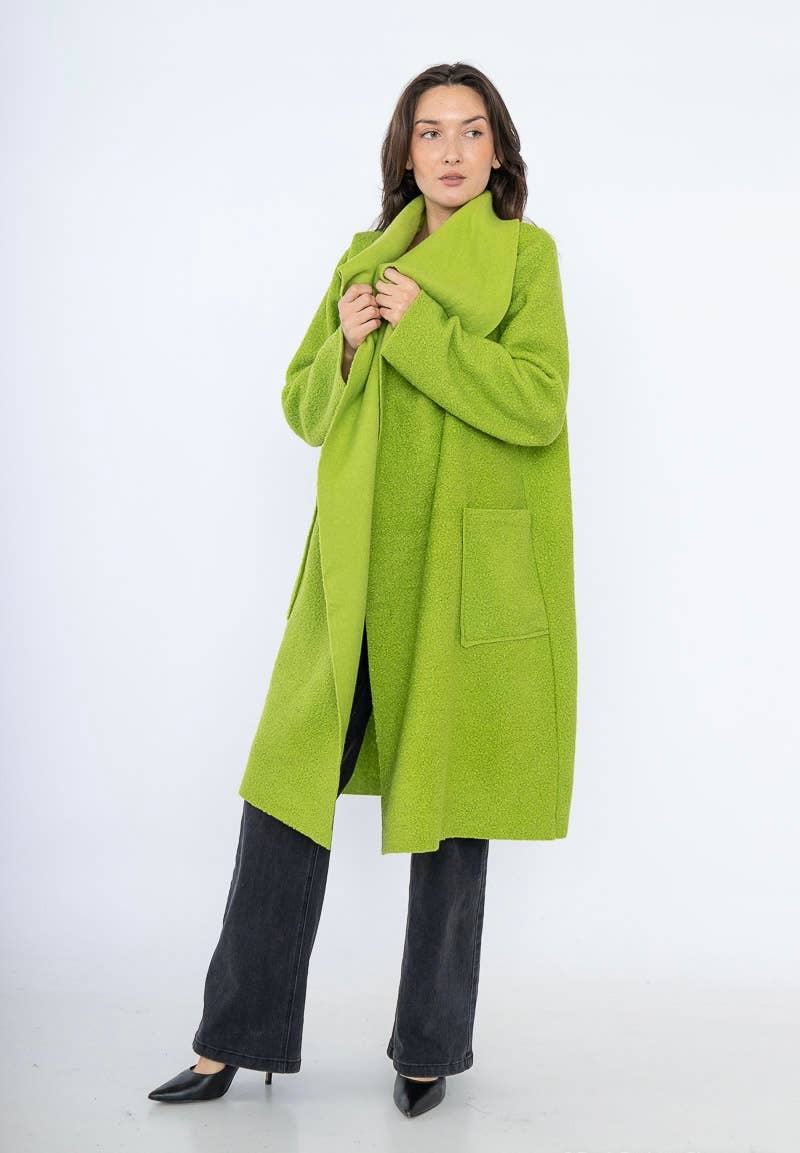 LINEN & COTTON HOUSE - Vente Manteau – femme - VESTE BOUCLETTE MATIERE RESPONSABLE + SIZE  35122 39