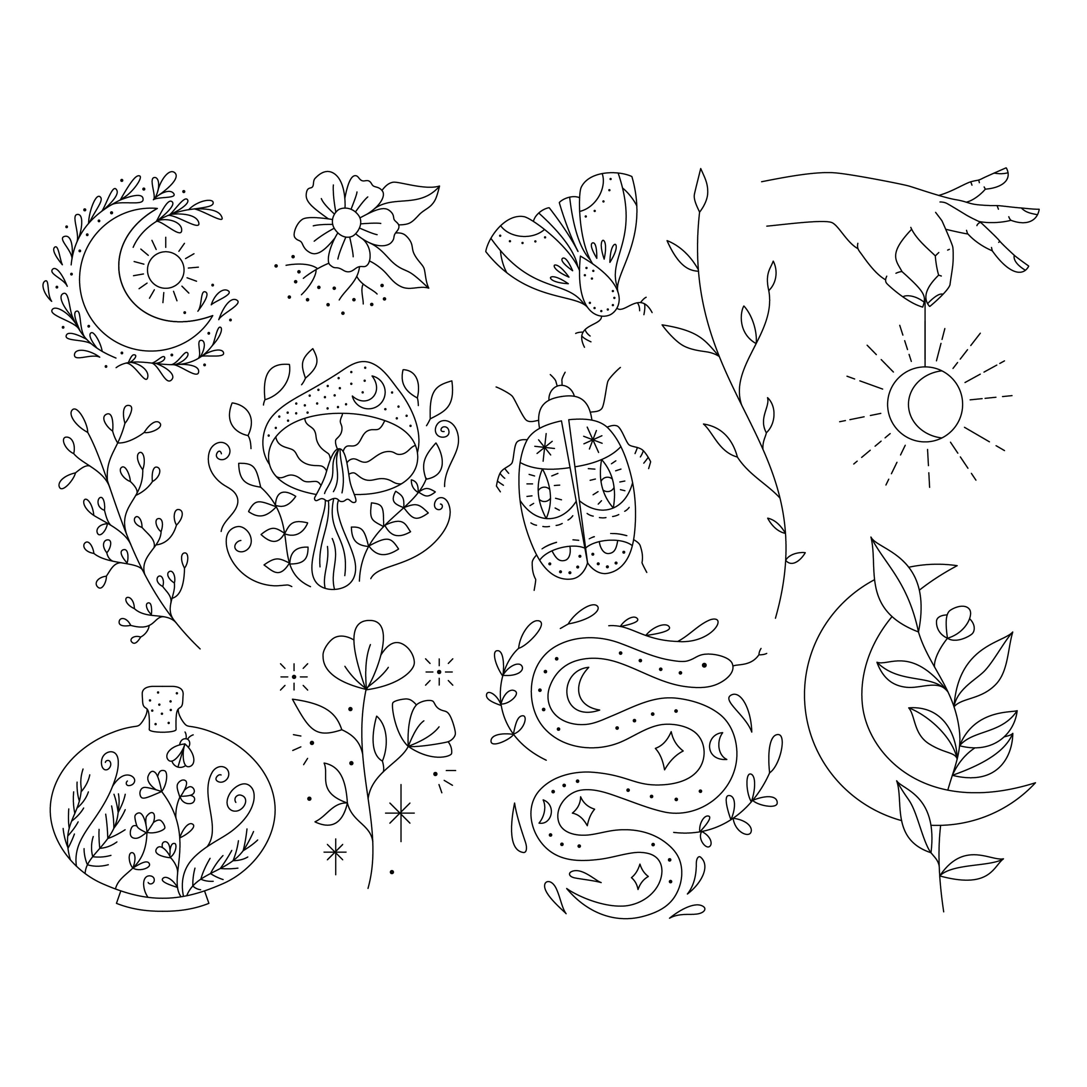 Hawthorn Handmade (US Duties Paid) - Vente Accessoire de broderie/point de croix - Pack de broderie Moon Garden Stick & Stitch3