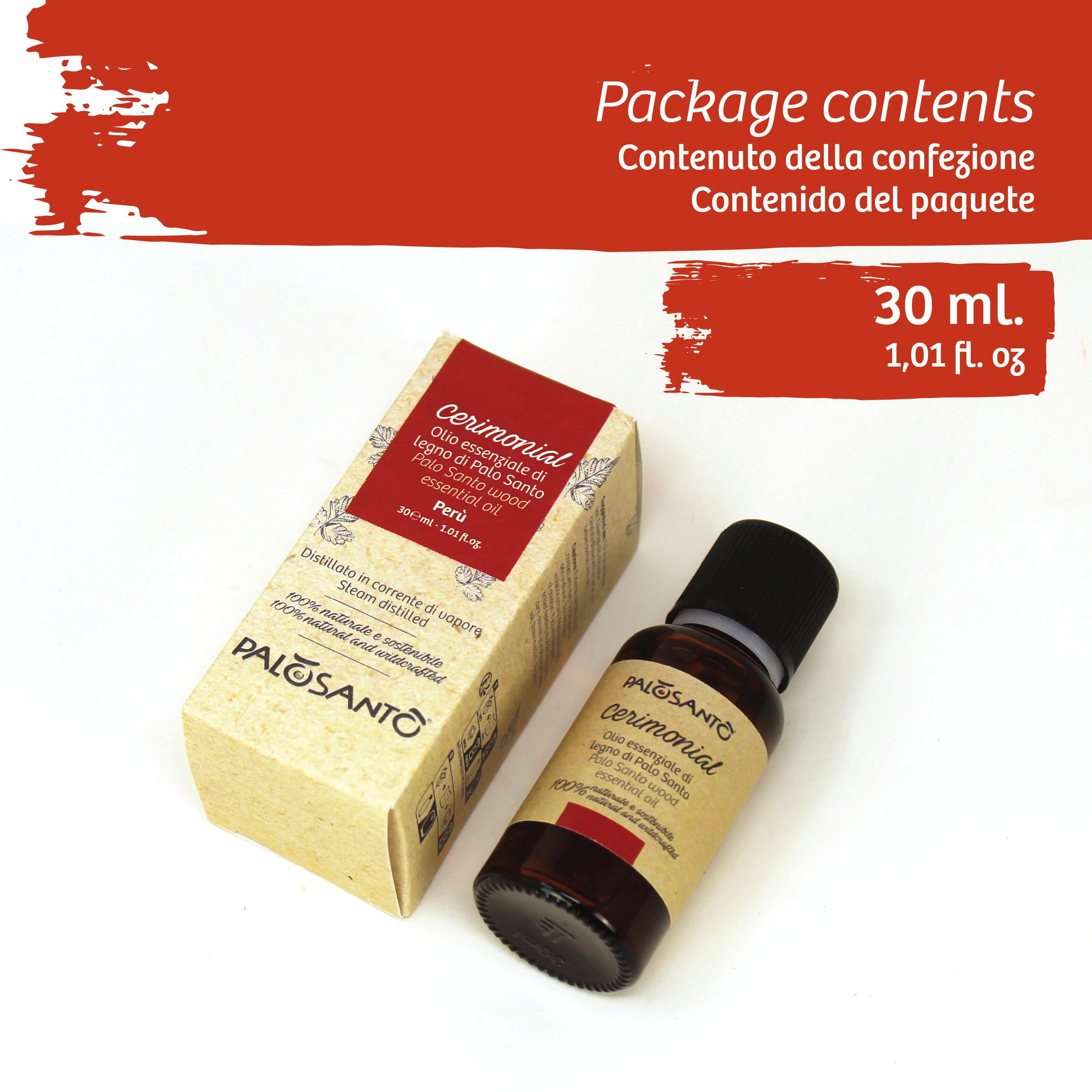 Herborea srl - Wholesale Essential Oil - Palo Santo Essential Oil from Peru - Cerimonial - 30 ml1