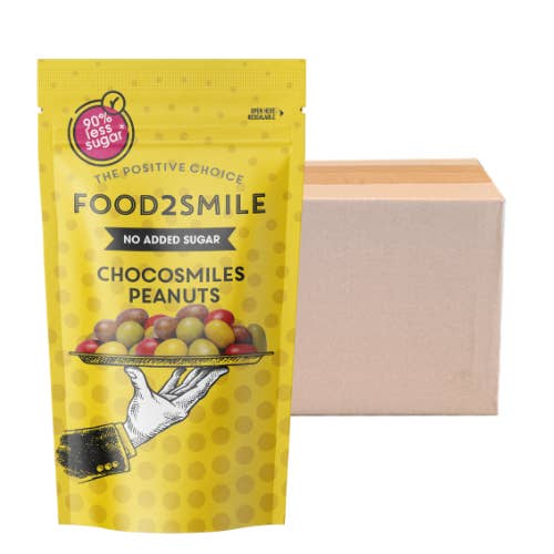 Caramelos de chocolate con cacahuetes | Chocosmiles 8x85 gramos para venta al por mayor de Food2Smile