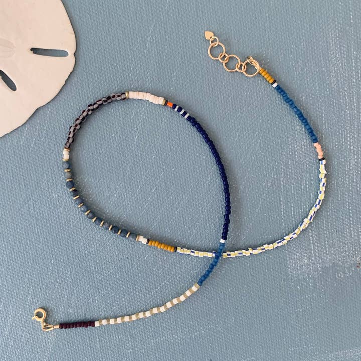 Collier en pierres précieuses avec perles de saphir pour la vente par Alice Rise