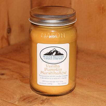 Guimauve à la citrouille à la vanille pour la vente par Beaver Mountain Candle Company