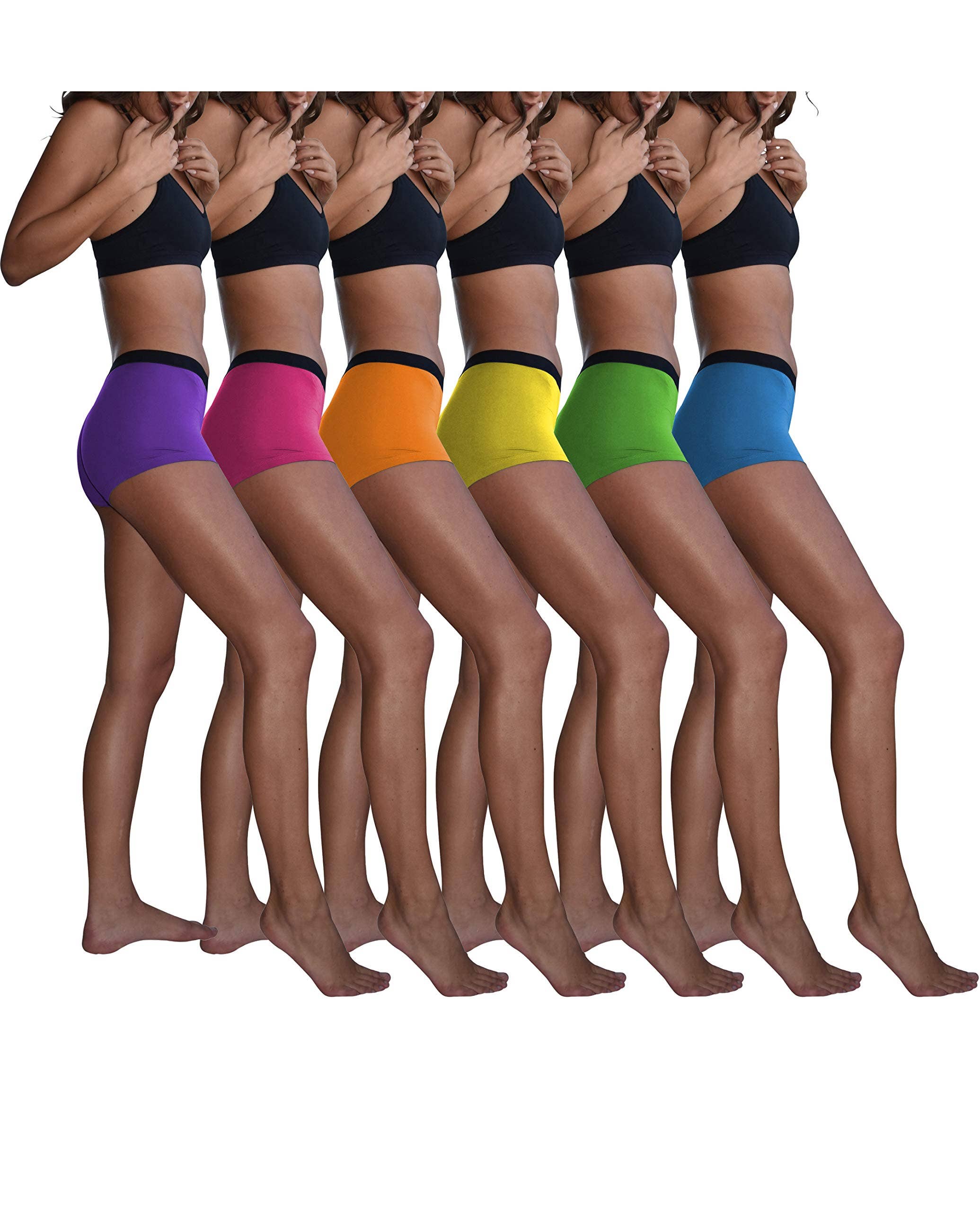 I-Wear Brands - Wholesale Ondergoed - Dames - 6-pack moderne korte boxerbroek voor dames35