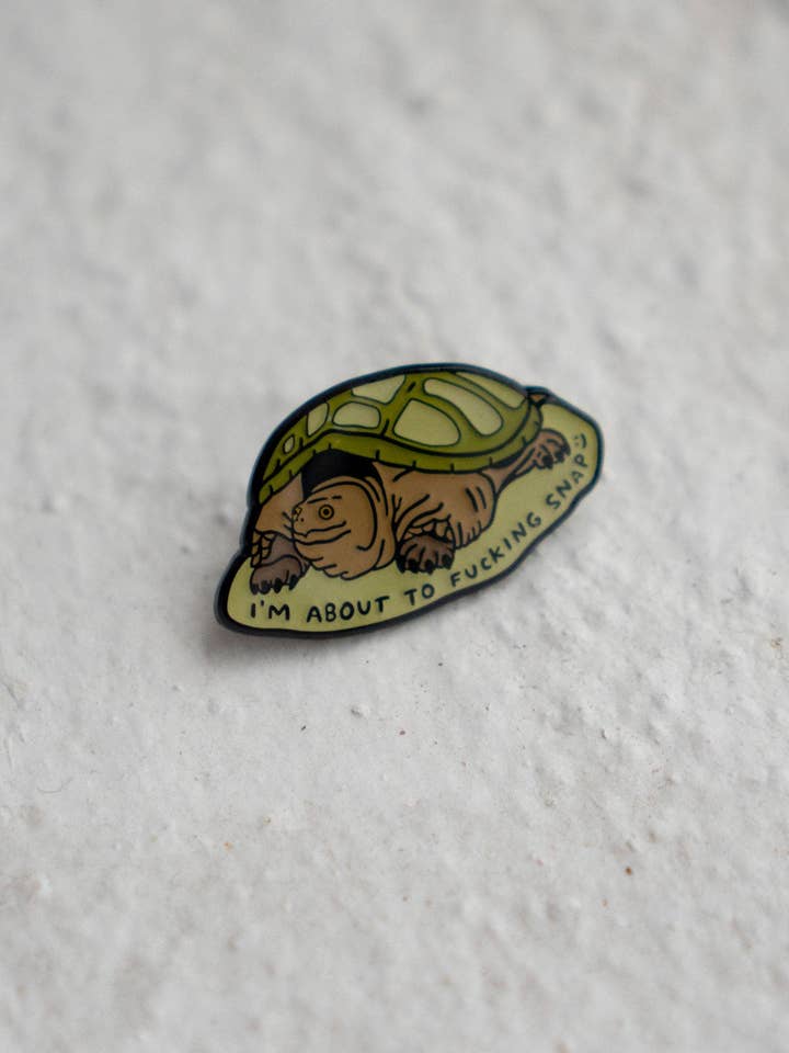 About to Snap Pin | Enamel Lapel Pin for wholesale by Stay Home Club