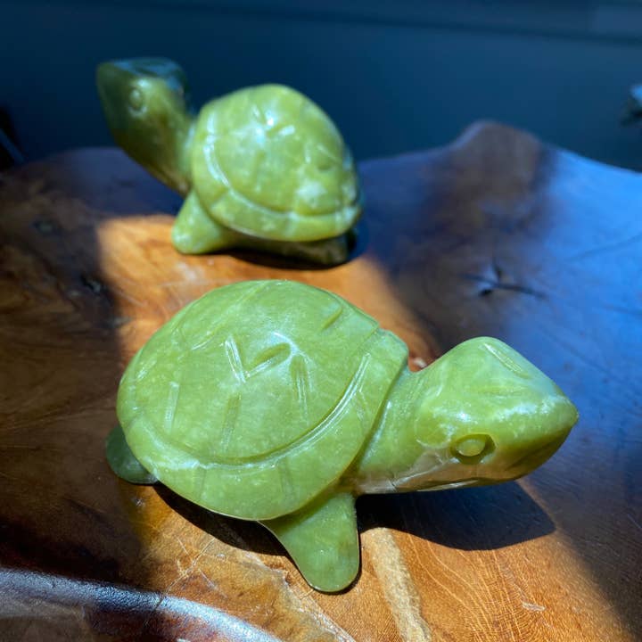 Jade Turtle Carving for wholesale by Good Juu Juu
