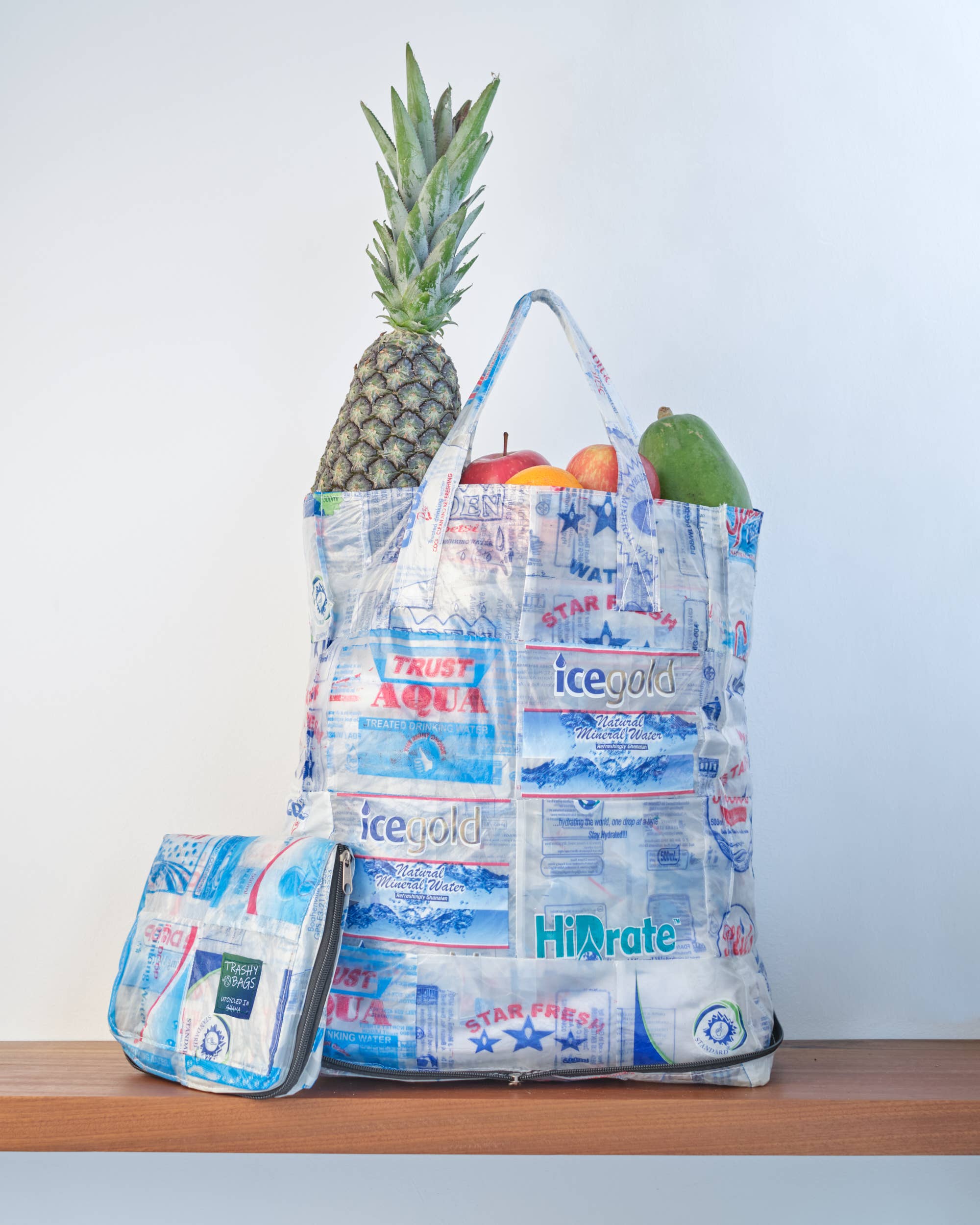 Trashy Bags Africa - Wholesale Grocery/Shopping Bag - Upcycled "Smart" Shopping Bag (Plastic Outer) (Bulk Order)