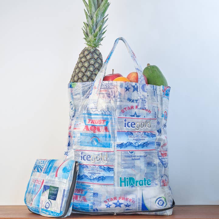 Trashy Bags Africa - Wholesale Grocery/Shopping Bag - Upcycled "Smart" Shopping Bag (Plastic Outer)3