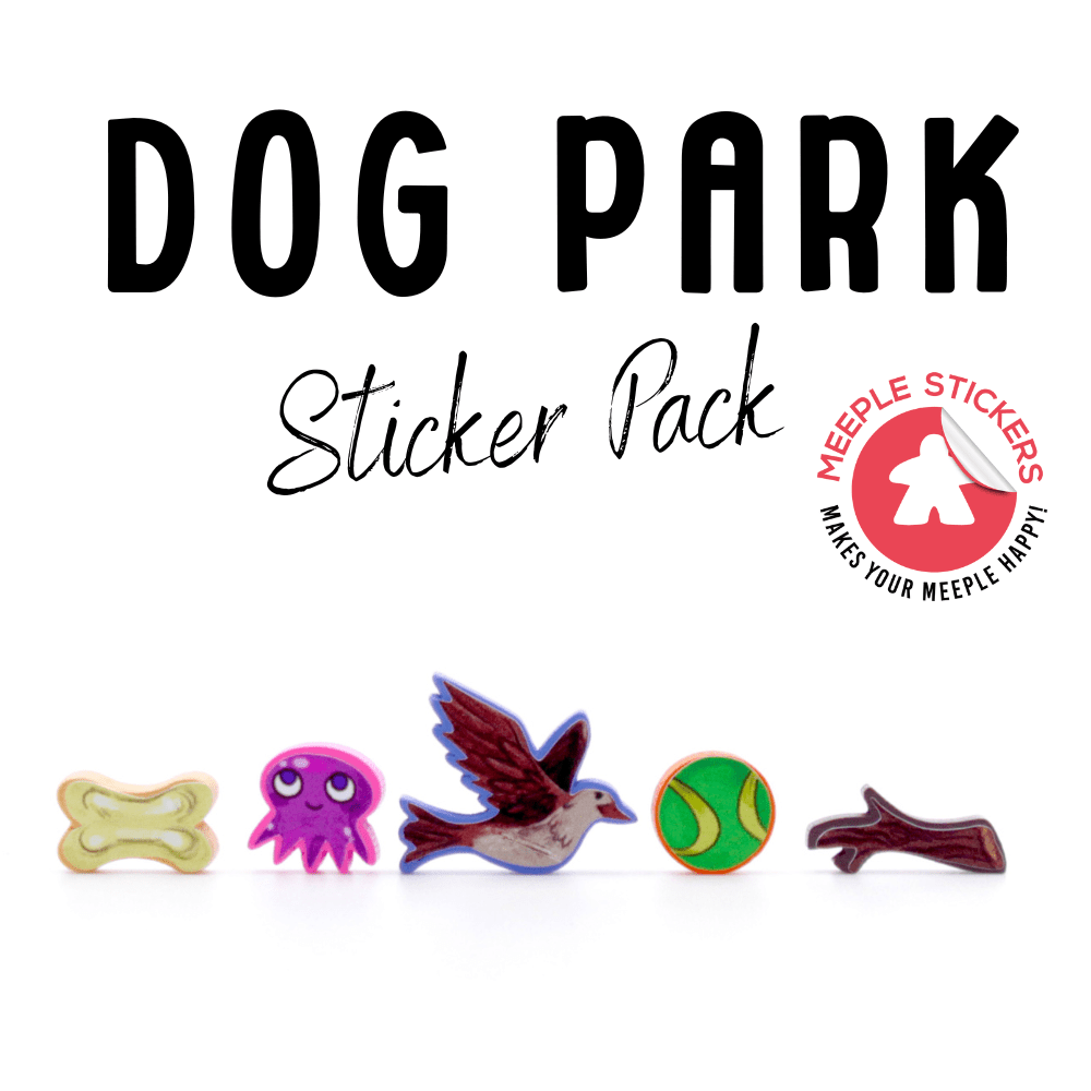 Meeple Stickers - Wholesale Board Game - Dog Park Sticker Set5