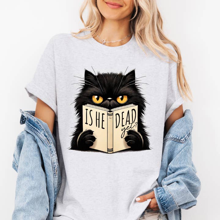 Is He Dead Yet Funny Tee for wholesale by Londas Tees and Tumblers