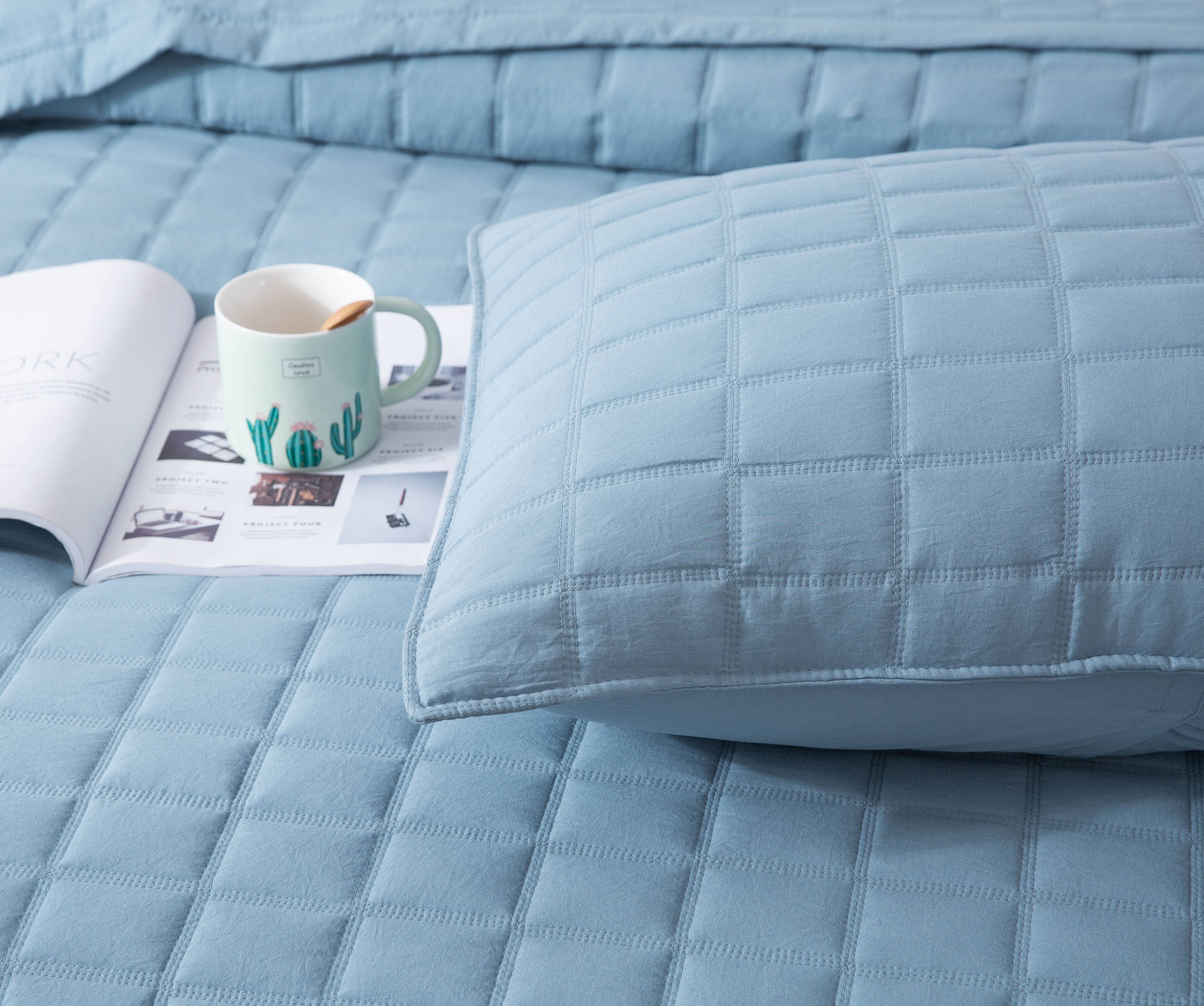 Kasentex - Wholesale Bedding Set - Reversible Quilt Set Pre-Washed Microfiber Super Soft5