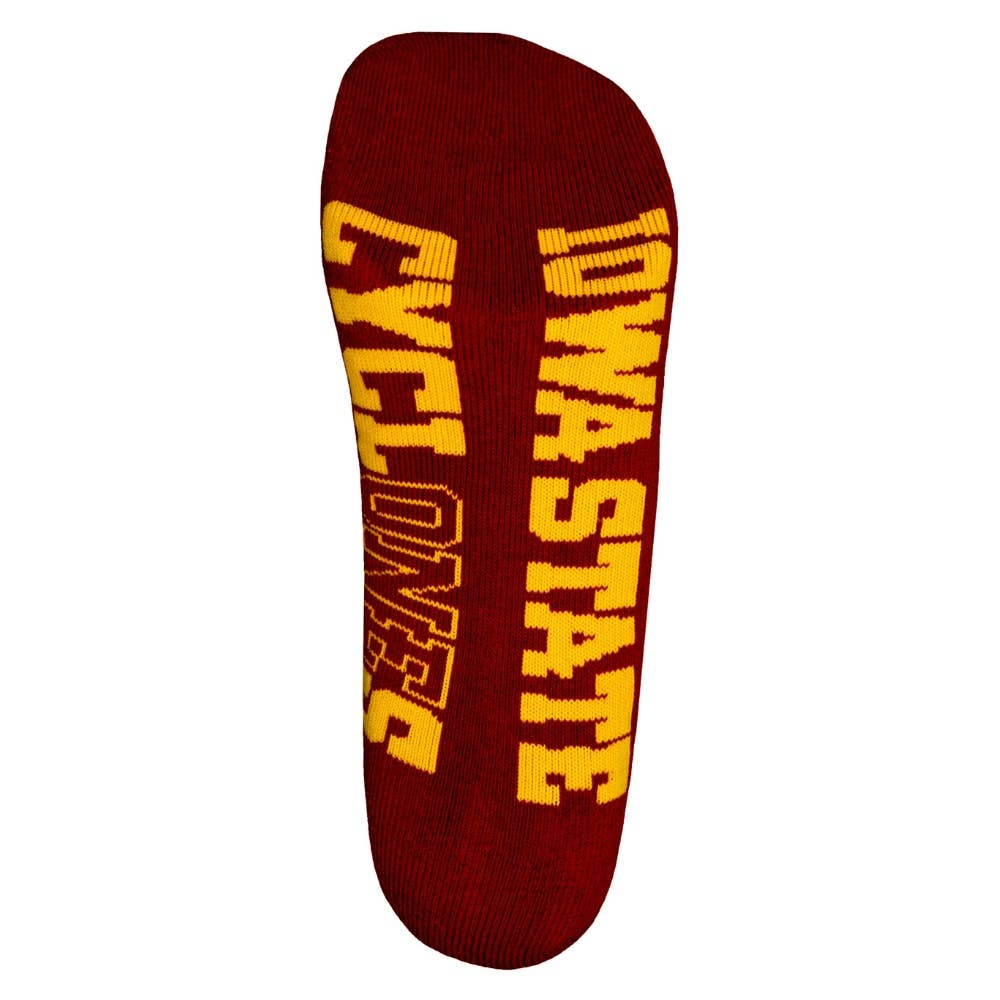 Donegal Bay - Wholesale Socks - Unisex - Iowa State Cyclones Cardinal No-Show Footies2
