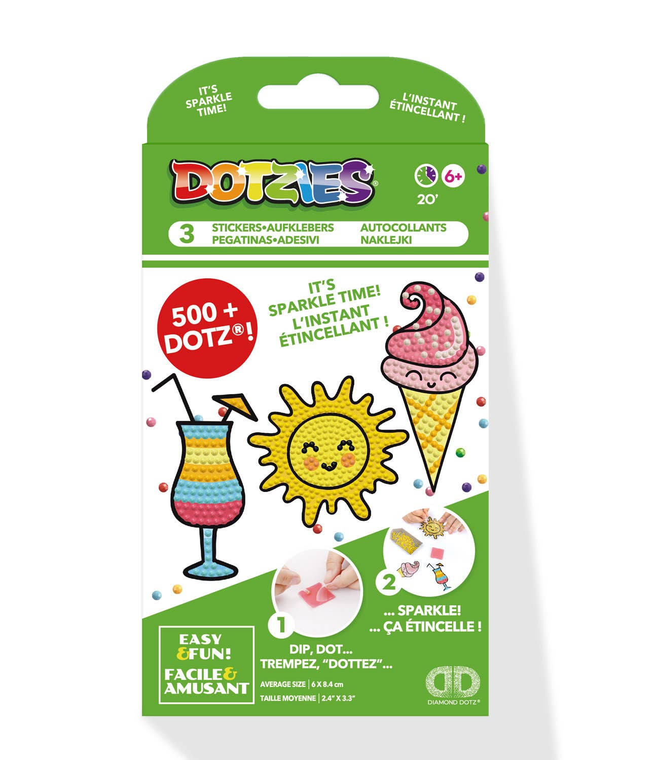 Toysmith - Wholesale DIY Craft Kit - Kids - Diamond Dotz Sunshine