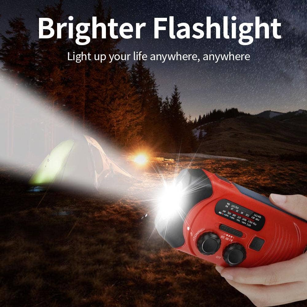 VIGOR - Wholesale Portable Charger - Earthquake disaster solar hand crank radio camping outdoor6