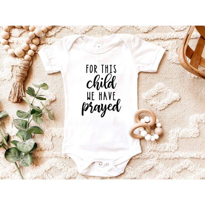 Nunu's Studio - Wholesale Bodysuit (Non-Footed) - Baby - Prayed For Child Pregnancy Announcement Onesie