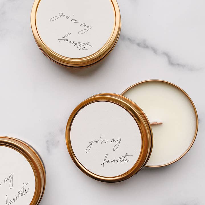 Simply Curated - Wholesale Reiskaarsen - „Jij bent mijn favoriete” soja-reiskaarsen