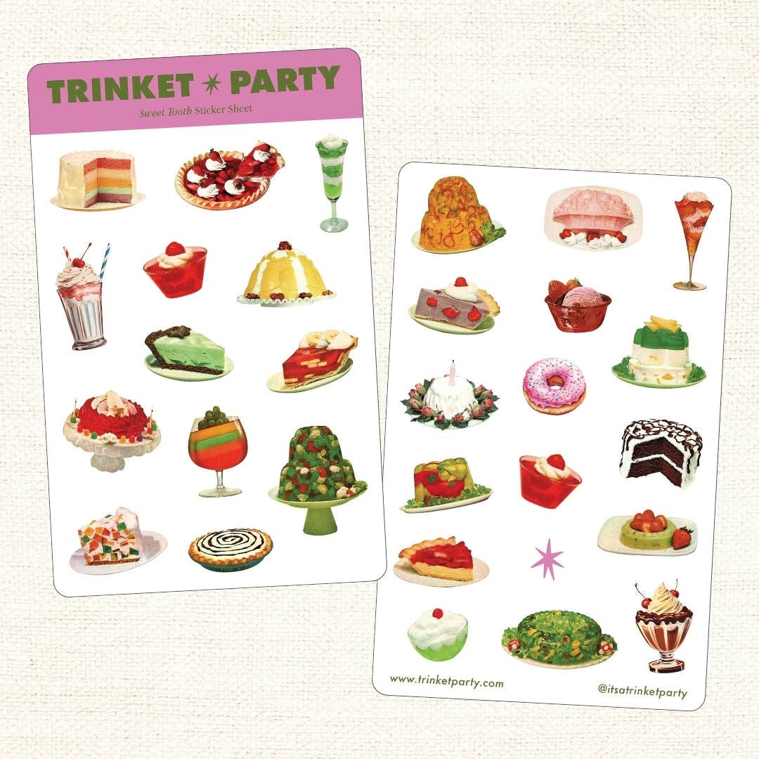 Trinket Party - Wholesale Sticker - Sweet Tooth Sticker Sheets1