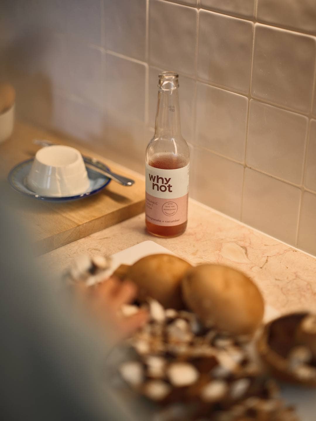 Why Not Soda - Vendita all'ingrosso Bibite/bevande gassate - Pompelmo e cetriolo - Soda di frutta biologica (bottiglia)2