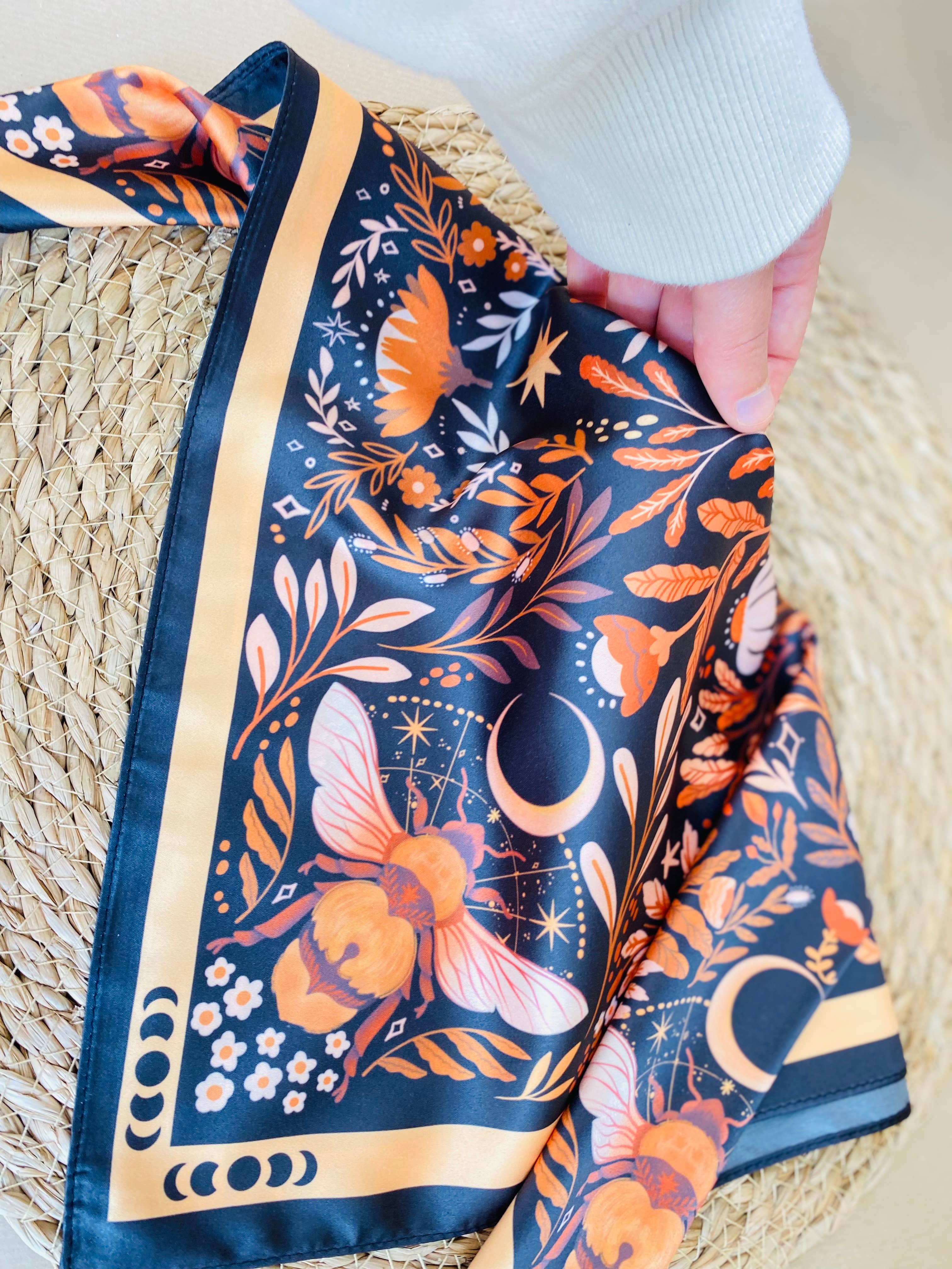 Split Moon Studios - Wholesale Scarf - Women's - Queen Bee Motive Scarf6