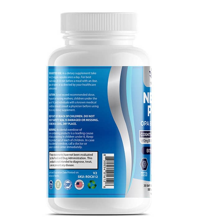 OPA Nutrition - Wholesale Oral Supplement/Vitamin - Neuro Plus – Brain, Memory, Focus & Cognitive Support · 60ct1