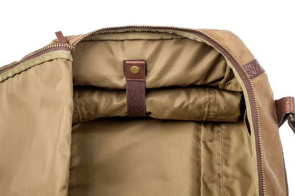 Mission Mercantile Leather Goods - Wholesale Weekender Bag - Unisex - Campaign Waxed Canvas Medium Duffle Bag7