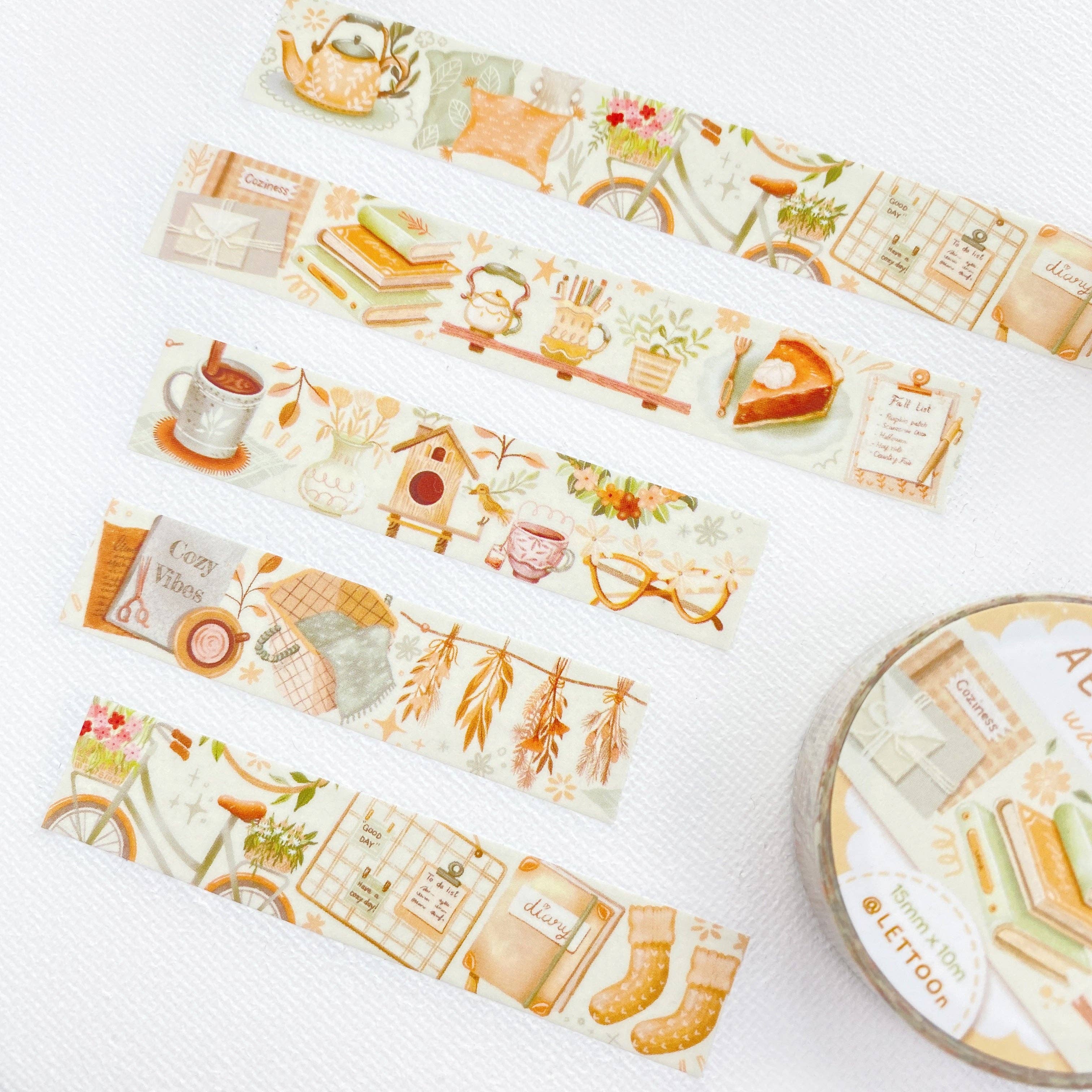 Lettoon - Wholesale Washi Tape - Washi Tape - Cozy Aesthetic1
