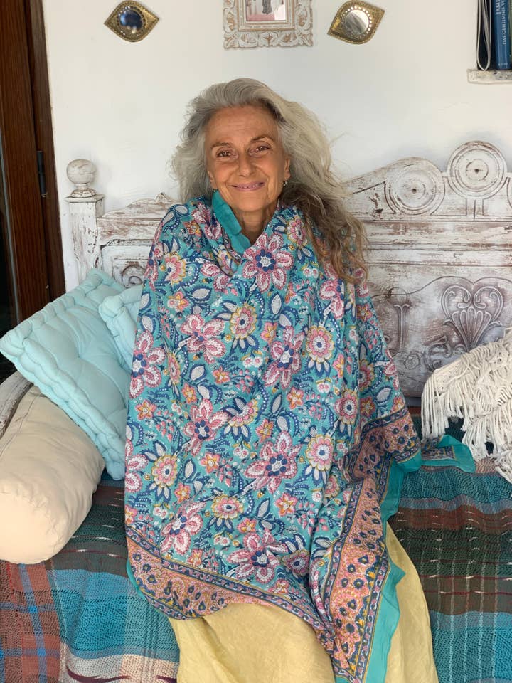 Sarong neue Kollektion erstaunliche handblockbedruckte Baumwoll-Pareos für den Großhandel von Aurobelle Ibiza