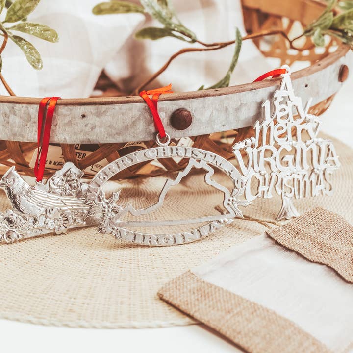 House of Morgan Pewter - Wholesale Ornament - Virginia VA Christmas Ornament - Individual or Gift Sets6