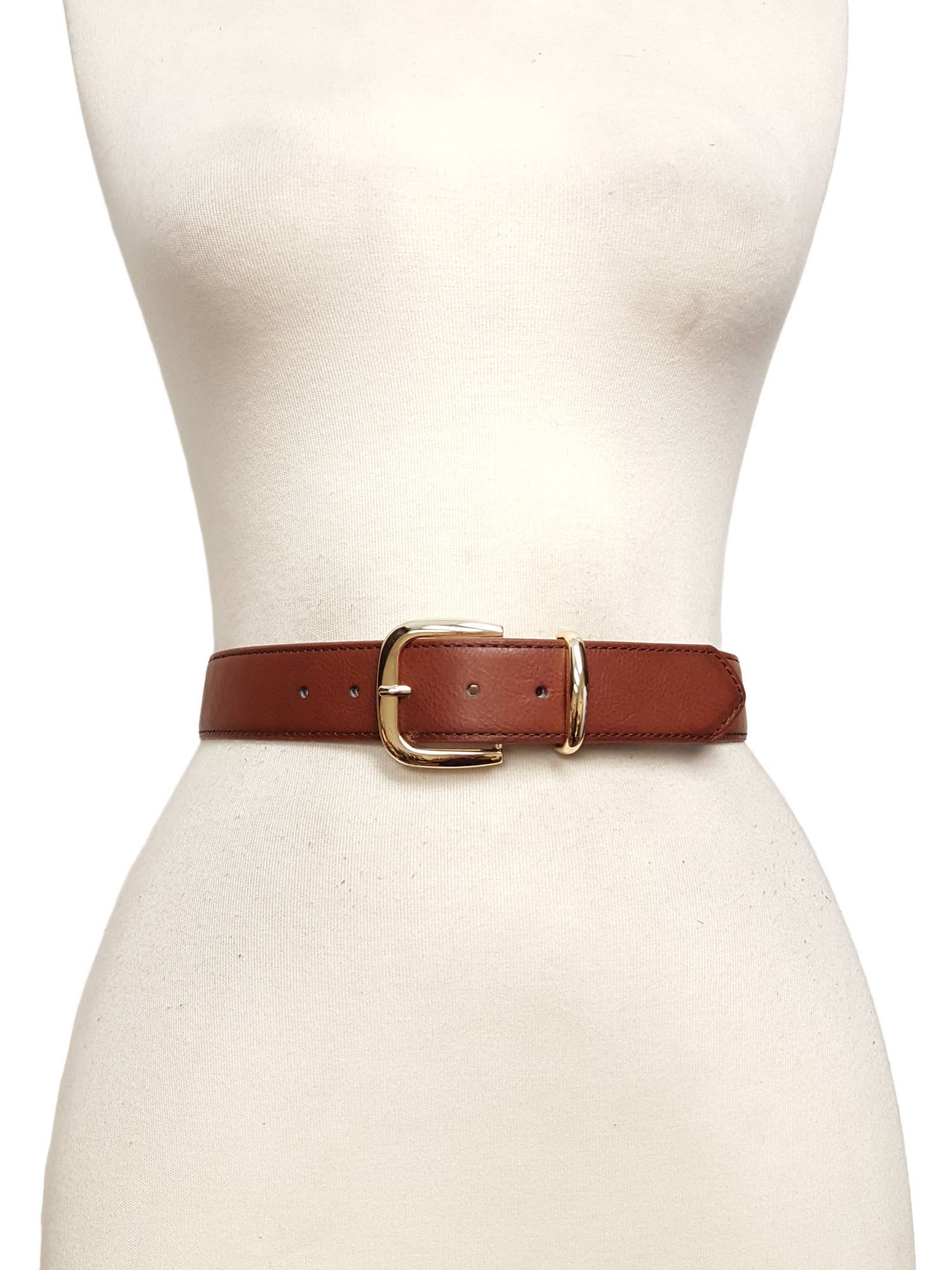 Axesoria West – wholesale Bälte - Dam – Avslappnat bälte med guldfärgat spänne och ögla3