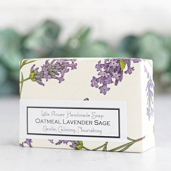 The Little Flower Soap Co - Wholesale Bar Soap - Oatmeal Lavender Sage Handmade Soap7