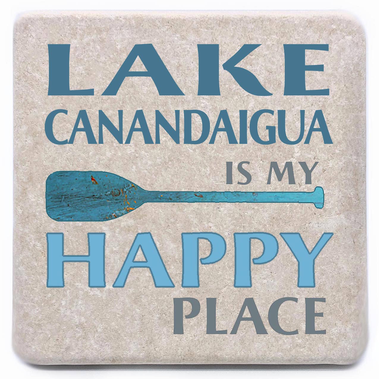 Noomoon - Wholesale Coasters - Custom Lake [Insert Your Lake] Is My Happy Place Coaster5