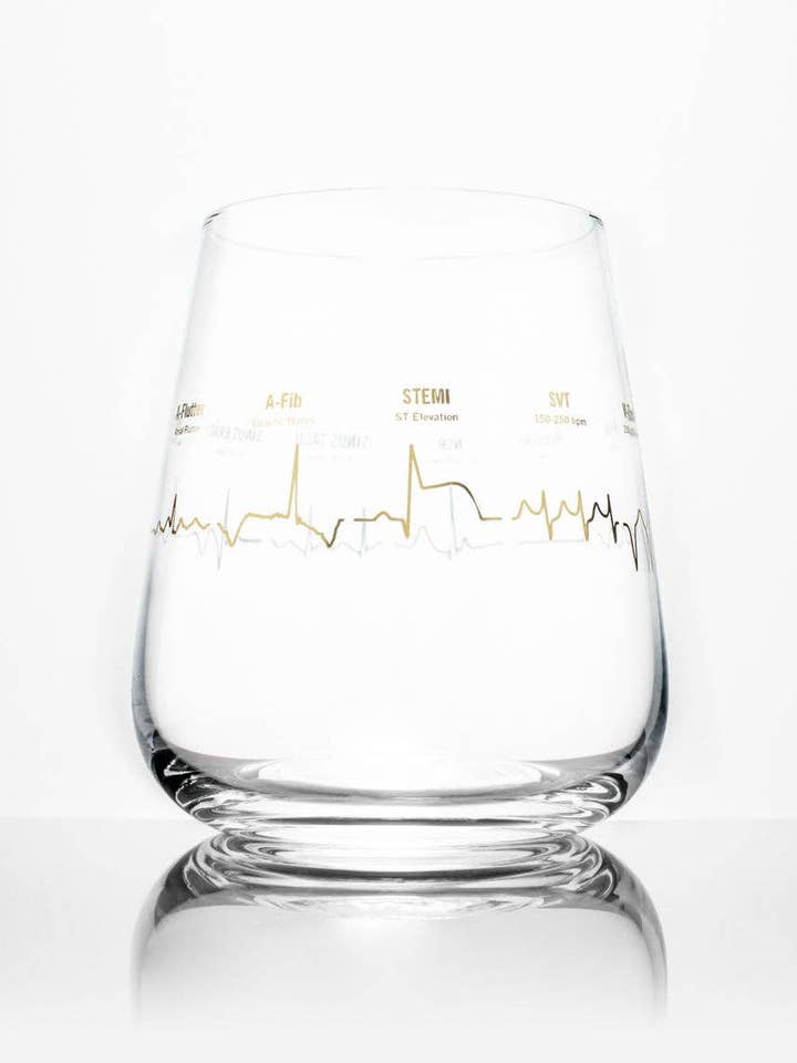 Heartbeat Wine Glass (Case of 4) for wholesale by Cognitive Surplus EU