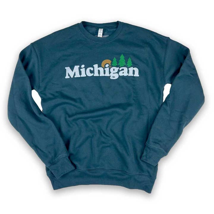 Michigan Classic Crewneck for wholesale by Unparalleled Apparel