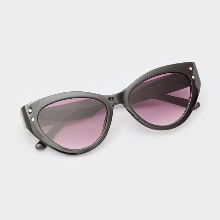 ANGELA CAT-EYE GLASSES BLACK - N64 for wholesale by NALI'