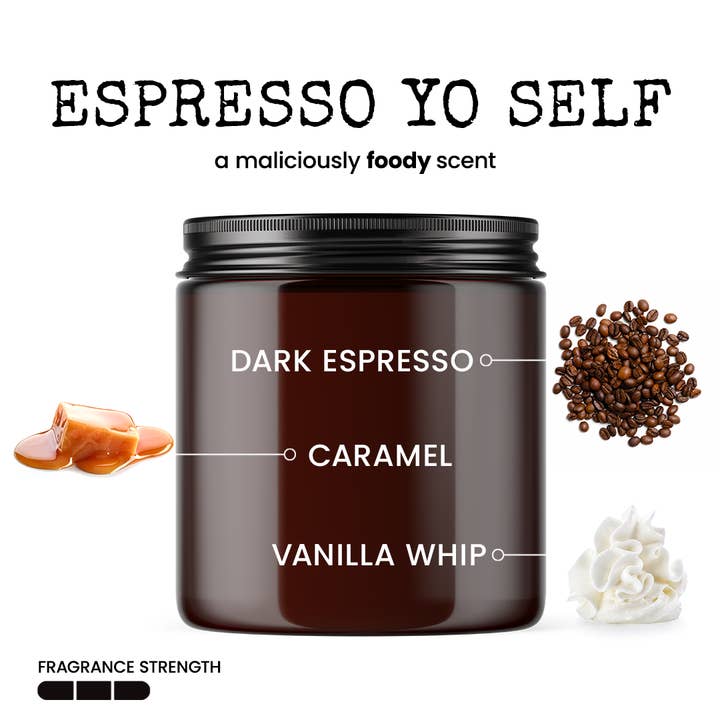 Malicious Women Candle Co - Wholesale Jar/Filled Candle - Boss Lady - Scent: Espresso Yo’ Self