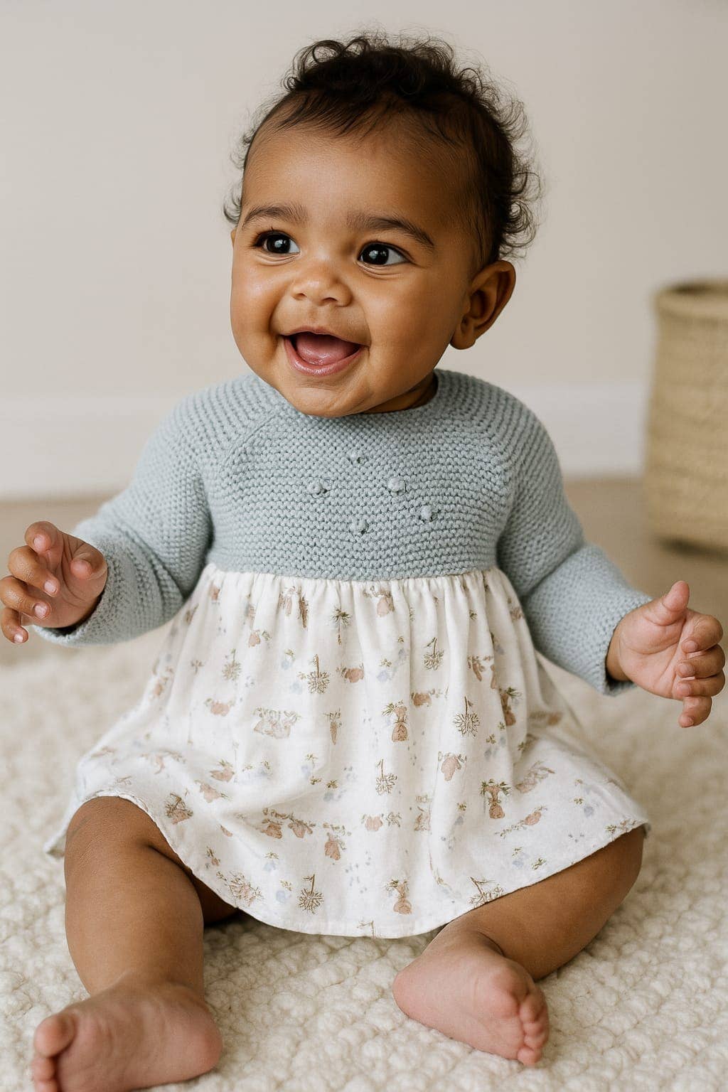 Cotton Socks – wholesale Klänning - Baby – 789 Stickad klänning med 100% bomullstyg2