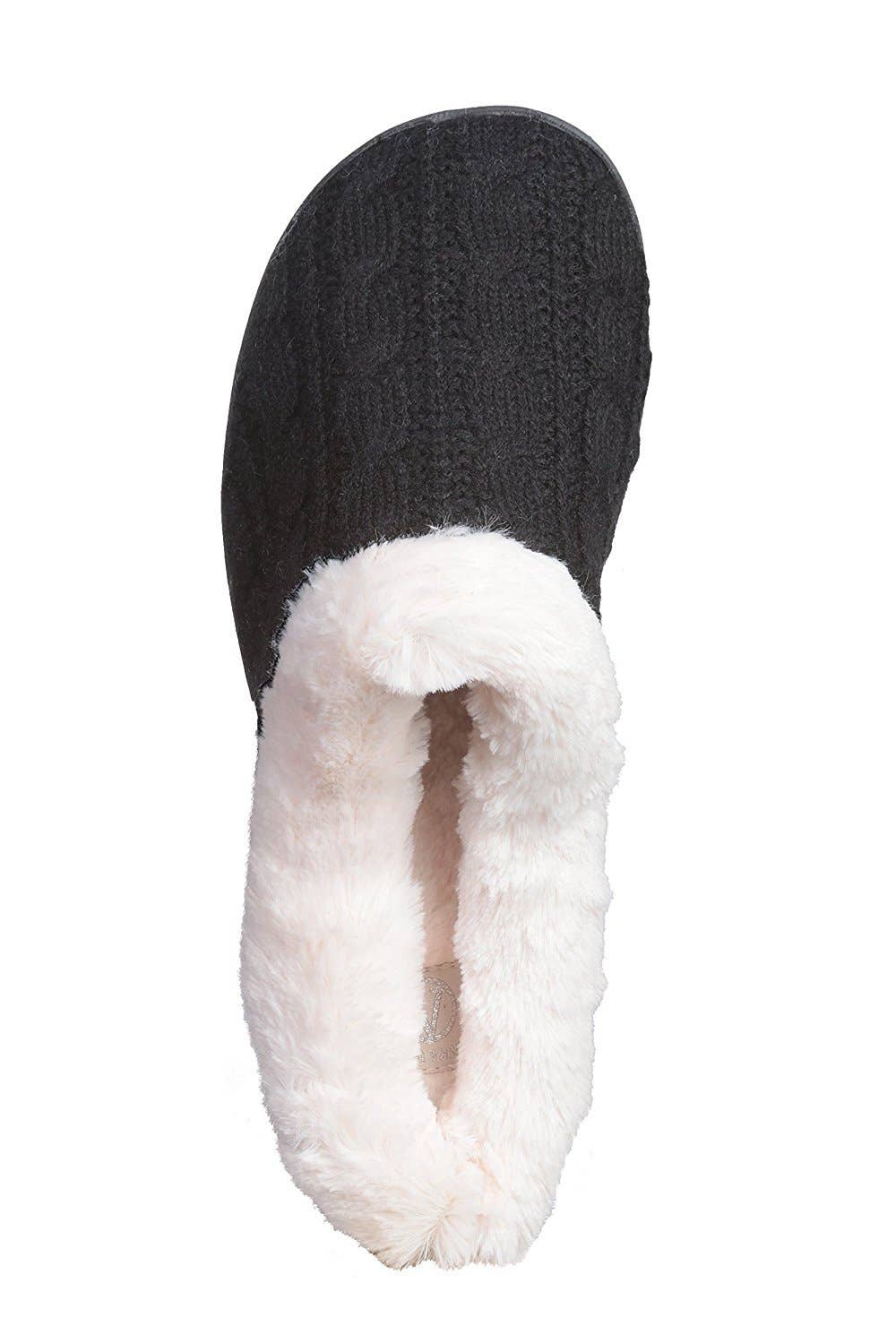 Roxoni - Vente Chaussons – femme - Pantoufles pour femmes en tricot torsadé super confortable et confortable8